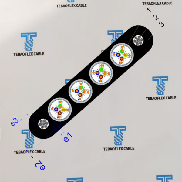 Elevator-Traveling-Cable-CAT6-(4xCAT6)-4 Elevator Traveling Cable 4xCAT6 4x CAT 6E S/FTP 1x1.5mm ST Manufacturer