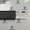 Flat NGFLCGÖU-J, NGFLCGOU-J Trailing Festoon Flexible Cable for Cranes, Hoists