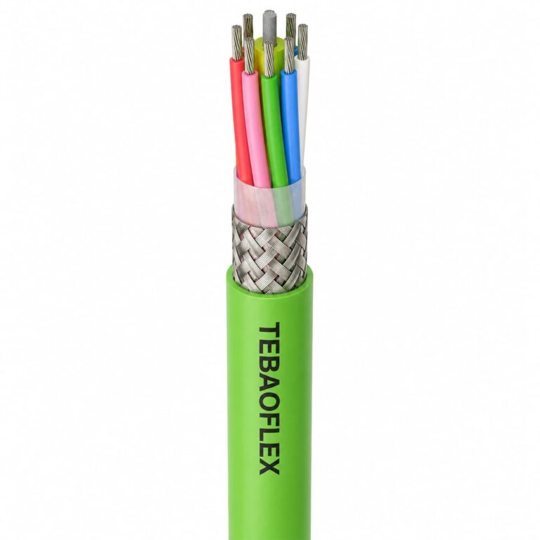 FHL2G silicone cable for automotive electric powertrain circuits with braided screen