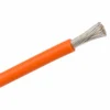 FHL2G unshielded single-core silicone automotive cable with orange insulation and fine tinned copper strands