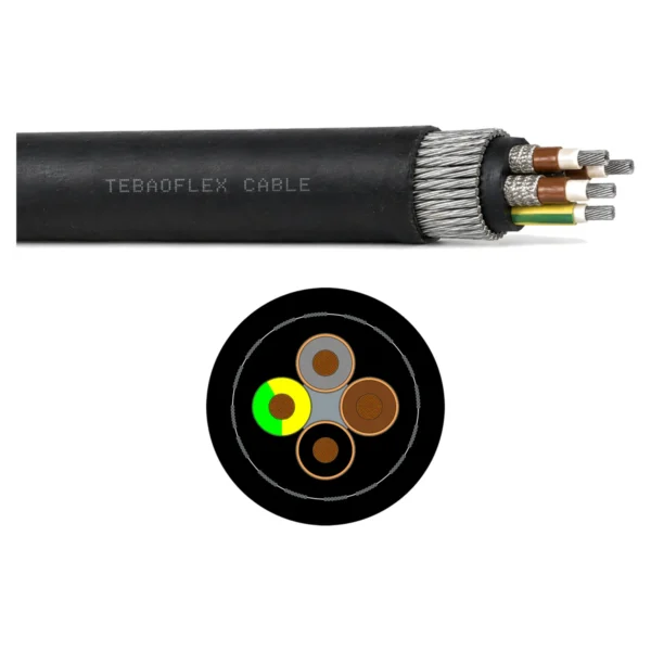 MGM 112 Type 331 3.3kV Screened Armoured Mining Power Cable MGM 112 Type 331 3.3kV Screened Armoured Mining Power Cable