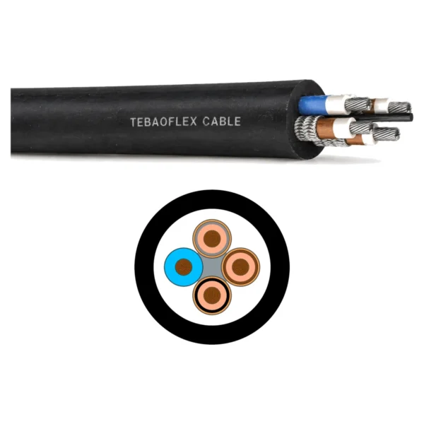 MGM 115 Type 11 660/1100V Screened Mining Trailing Cable 3×16+16mm² MGM 115 Type 11 660/1100V Screened Mining Trailing Cable 3×16+16mm²