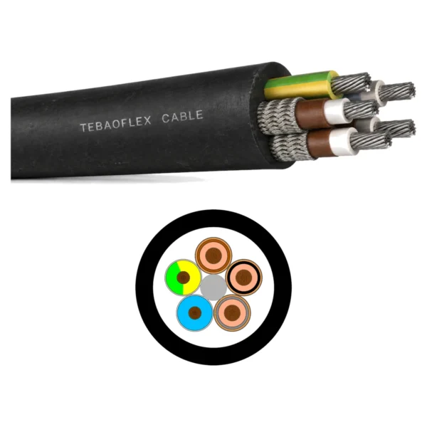 MGM 115 Type 14 660/1100V Screened Mining Cable for Drilling Machines MGM 115 Type 14 660/1100V Screened Mining Cable for Drilling Machines