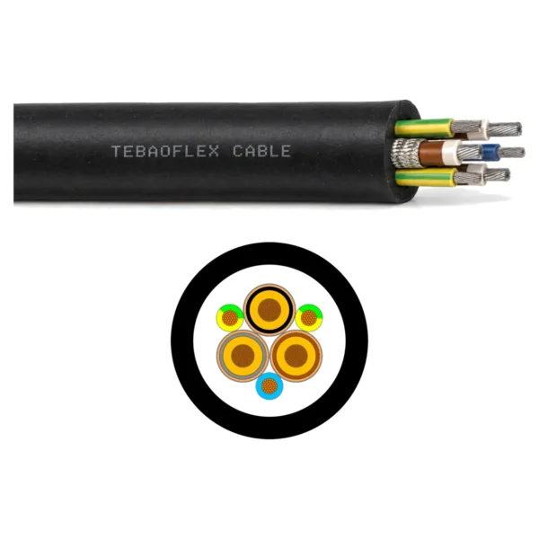 MGM 115 Type 16 660/1100V Screened Mining Cable with Two Earth Cores MGM 115 Type 16 660/1100V Screened Mining Cable with Two Earth Cores
