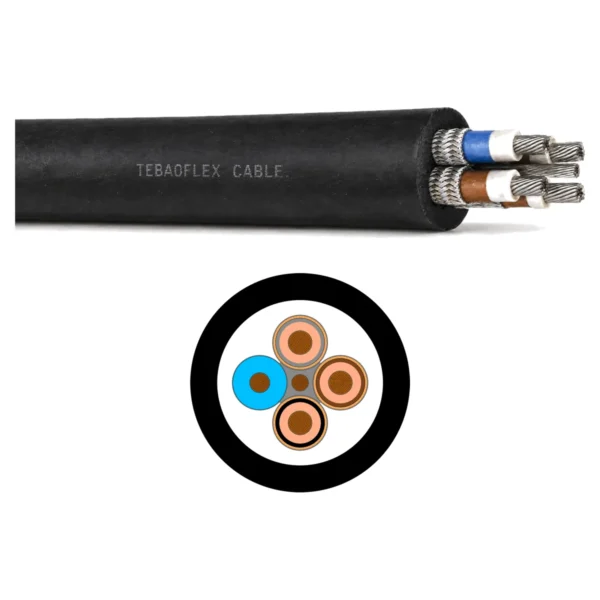 MGM 115 Type 7 660/1100V Screened Mining Cable with Bare Earth Core MGM 115 Type 7 660/1100V Screened Mining Cable with Bare Earth Core