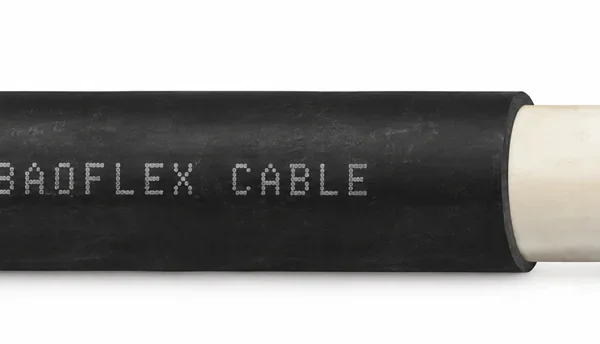YnOGYek mining cable with black outer sheath and exposed insulated cores YnOGYek mining cable with black outer sheath and exposed insulated cores